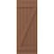 Ekena Millwork Americraft 6-Board (2 Batten) Wood Joined Board-n-Batten Shutters w/ Z-Bar, ARW102BB621X77BTH, PR ARW102BB621X77BTH - alternate 4